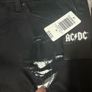 AC/DC Black Distressed Jeans